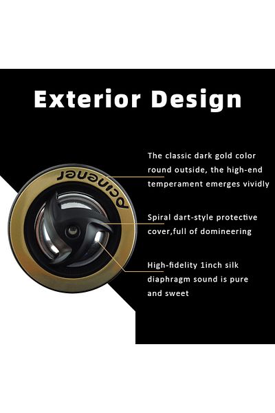 Choice High Efficiency Mini Dome Tweeter Speaker With Base 12V Loudspeaker Audio Auto Sound Speaker For ...