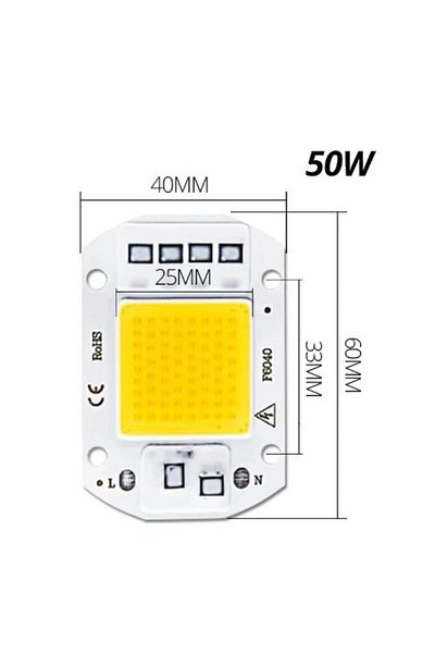 Choice 50w Cob Cold White 110v Cob Led Chip Lamp Bead 20w 30w 50w Led Module 220v 110v Smart Ic No Need Dri