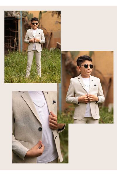 güncüoğlu Güncüoglu Joger Children's Suit with Bag Pocket and Tee Shirt Combined Pants with Laces