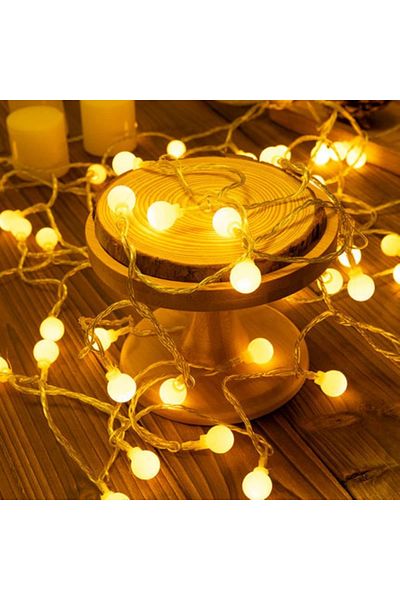 Choice USB-3M 20Leds Warm 10M USB/Battery Power Ball LED String Lights Garland Lights Waterproof Outdoor La