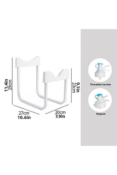 Choice 3pcs White Convenient Inverted Water Dispenser, Universal Inverted Stand For Bottled Water With Wate