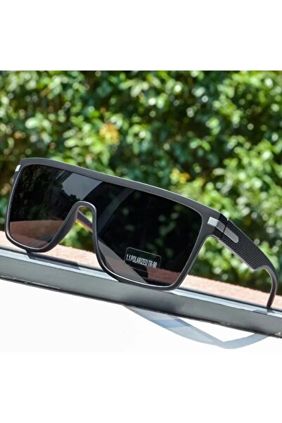 Choice نظارات شمسية CRIXALIS C4 سوداء ورمادية أنيقة مستقطبة للرجال مربعة كبير...