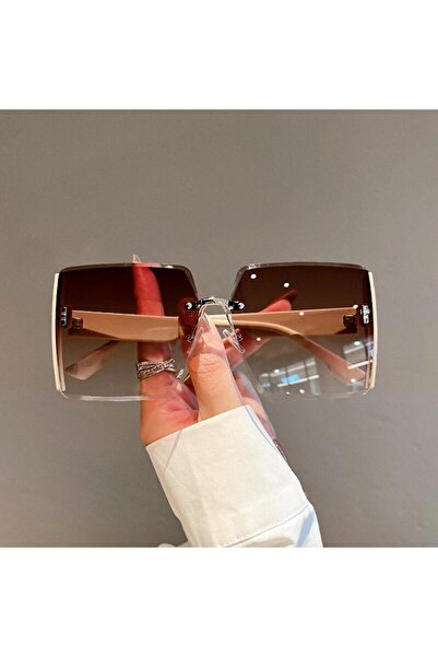 Choice بدون حافظة 869-c2 b-g tea KAMMPT نظارات شمسية جديدة مربعة بدون إطار ري...