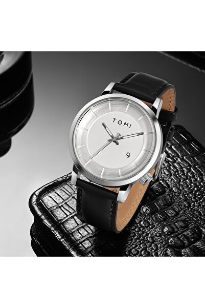 Choice ساعة تومي الفاخرة للرجال باللونين الأسود والأبيض، ماركة أصلية أنيقة، ساعة كوارتز رجالية للأعمال