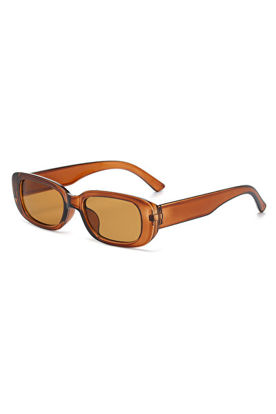 Choice brown Rectangle Fashion Sunglasses For Women Men Retro Vintage UV400 S...