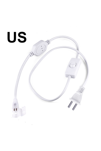 Choice قابس أمريكي، قابس أوروبي، قابس طاقة أمريكي، مفتاح إضاءة LED، كابل، مشا...