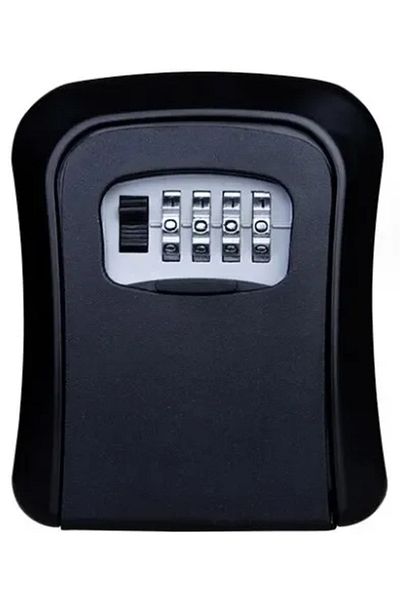 Choice Black Large Key Keeper Combination Lock Wall Mounted Waterproof 4 Digits Passwords 5 Keys Storage Bo