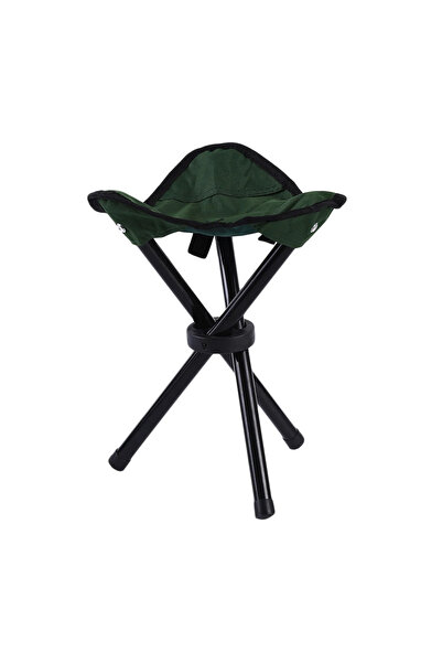 Choice كرسي ثلاثي القوائم قابل للطي مصنوع من الفولاذ، لون أخضر، لا غنى عنه - ...