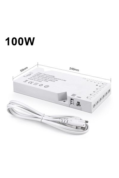 MALITAI Eu Power Plug 100w 10xdupont Port Led Lighting Transformer Dc12v 2a 3a 5a 8a Power Supply Adapter Du