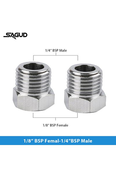 Choice SD-55-2 SAUGD 9PCS/Set Airbrush Adaptor Fitting Accessories Replacement Kit Coupling Connector Tool