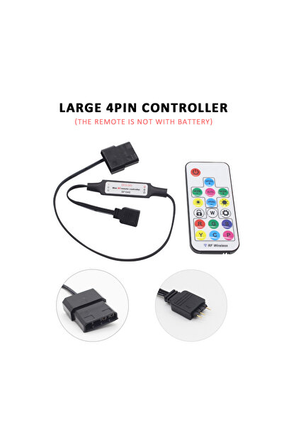 Choice وحدة تحكم Molex SATA RGB LED، وحدة تحكم 5 فولت تيار مستمر، 3 دبابيس RF...