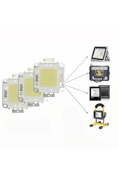 Choice Warm White 50W 30-36V(3PCS) 3pcs 10W 20W 30W 50W 100W LED Beads Light DC12V-36V Matrix COB Integrate