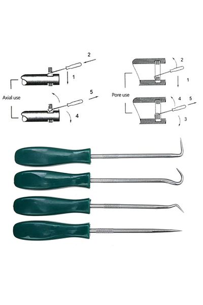 Choice New 4Pcs 135mm Car Auto Vehicle Oil Seal Screwdrivers Set O-Ring Seal Gasket Puller Remover Pick ...