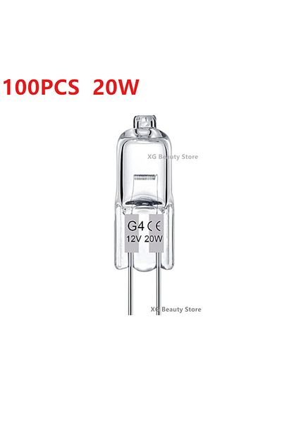 Choice G4 100PCS 20W 10/50/100PCS G4 12V 10W 20W LED Lamp Bulbs Eco Halogen Light Bulbs Capsule Inserted Be