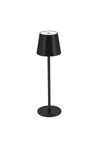 GGBEE Black Decorative Rechargeable Led Table Lamp with Touch Switch Wireless 3 Levels Dimmable Light Colo