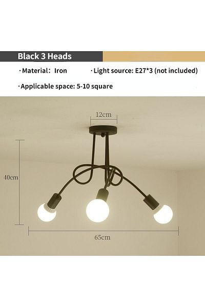 Choice green Modern Spider Lamp for Home Decoration, Simple Lighting, Roof Lamp for Bedroom, Dining Room an