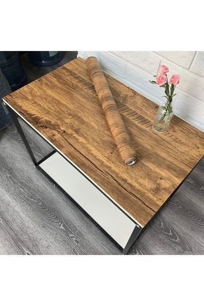 Choice ملصق خشبي ذاتي اللصق مقاوم للماء بعرض 50 سم × 5 متر، مناسب لأبواب وخزا...