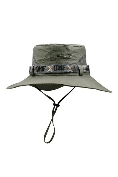 Choice One Size light green Summer Men Bucket Hat Outdoor UV Protection Wide Brim Panama Safari Hunting Hik