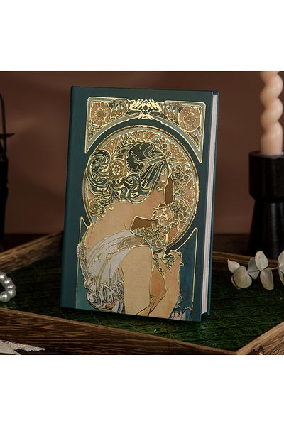 Choice B6 army green Women's Exclusive Personal Diary Gold-plated Hardcover Notebook 256 Pages Full Color P