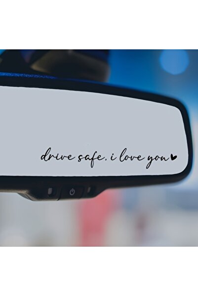 Choice ملصقات سيارة LK-DS-Black-G 12x2 سم مقاومة للماء مكتوب عليها "Drive Saf...