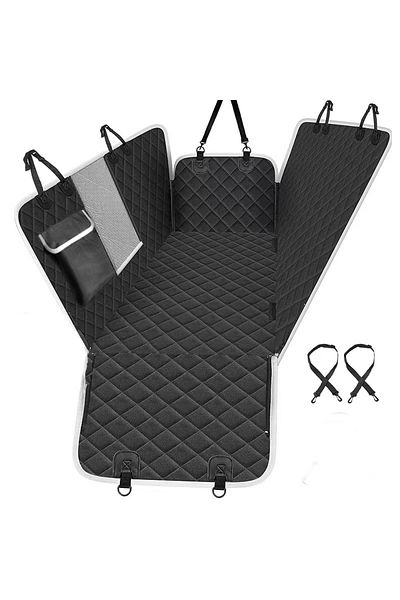 Choice black Dog Car Backseat Cover Rear Seat Anti Dirty Pet Car Dog Mat Pet Travel Waterproof Scratch Resi