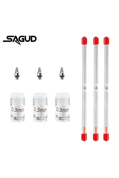 Choice SD-3641(3080)-03-3 Airbrush 0.2/0.3/0.5mm Nozzle&Needle Replacement Tool Accessories Kit for Many Ty