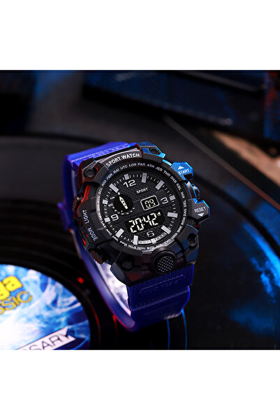 Choice blue Electronic Watch for Men's and Women's Sports Outdoor Multi funct...