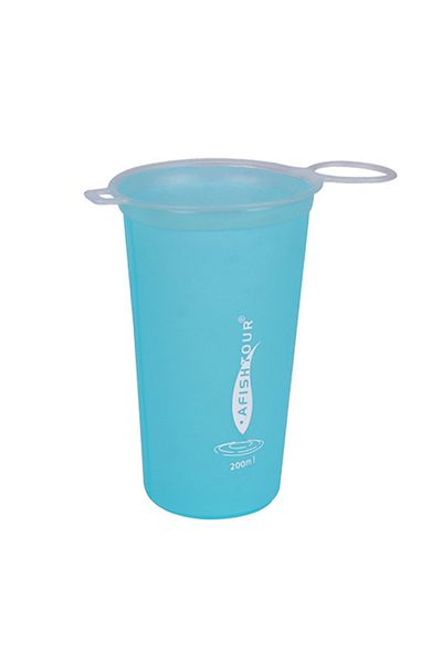 Choice Blue TPU Soft Cups Collapsible Sports Water Bottle Outdoor Foldable Water Cup Running Cycling Hiking