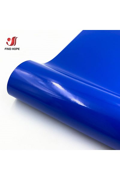 Choice 12in x39in(30x100cm) Blue Glossy Self Adhesive Vinyl Premium Craft cut Film for Outdoor Decor Sticke