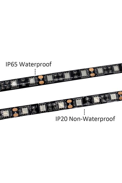 MJJC 3m Non-Waterproof IP20 Black PCB UV LED Strip 12V SMD5050 Waterproof LED Strip Light 1M 2M 3M 4M 5M