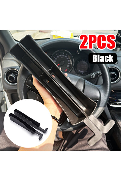 Choice1 منظم فجوات مقعد السيارة العالمي الجديد 2025 من قطعتين باللون الأسود م...