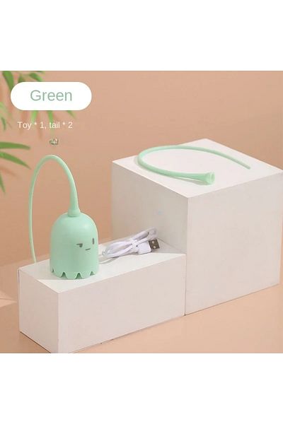Choice XXXL green Interactive Cat Toys USB Electric Intelligent Rolling Ball Toy Cats Pet Silicone Automati