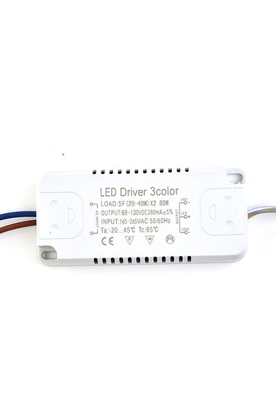 Choice 20-40W LED Driver 3color Adapter 8-24W 20-40W 30-50W 40-60W 50-70W For LED Lighting Non-Isolating Tr
