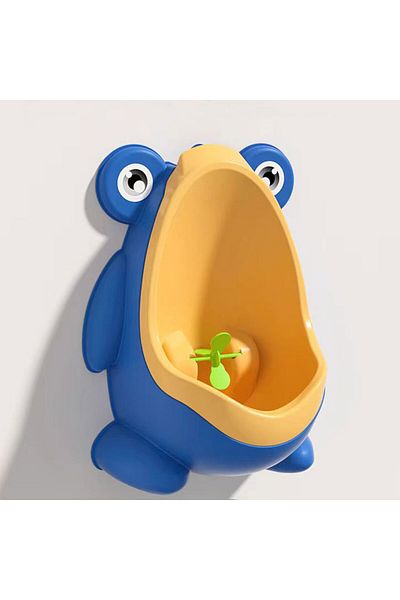 Choice Blue Frog Little frog baby urinal cute boys wall-mounted urinal frog shape boys vertical urinal pott