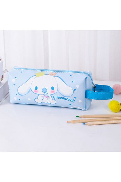Choice Cinnamoroll Kuromi Cinnamoroll PU Pencil Case, Hello Kitty Multifunctional Waterproof Stationery Bag