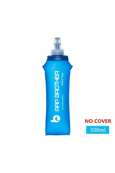 Choice 500ML NO COVER MAP BROTHER S001 S002 250ml 500ml Soft Flask Folding Collapsible Water Bottle TPU Fre