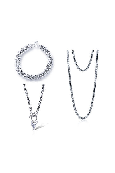 Bayemeyc OPIA GÜMÜŞ KOLYE SET