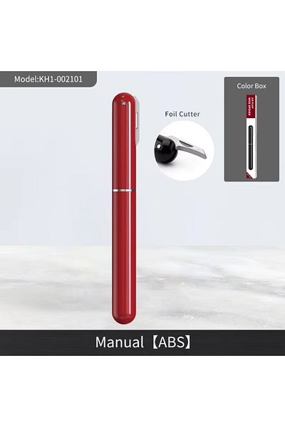 Choice Red 2 in1 Portable Handheld Air Pressure Corkscrew Easy-Open Air Pump Wine Opener Cork Remover with