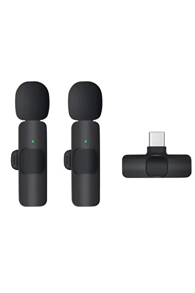 Choice ميكروفون لاسلكي صغير USB C 1in2-K1 للهواتف المحمولة ميكروفون لافالير ل...