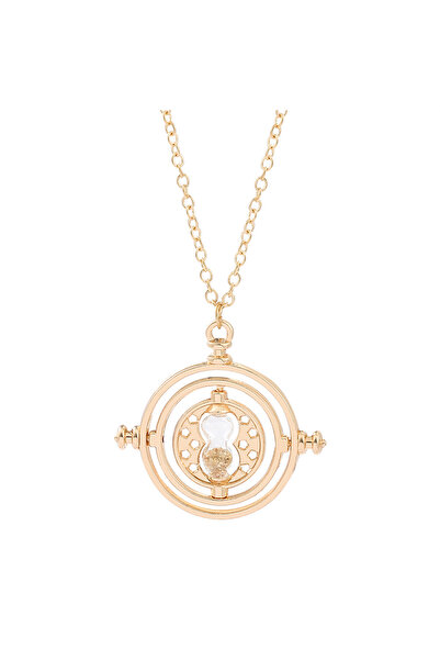 Choice قلادة ذهبية جديدة من Harried Time، ساعة رملية دوارة 360 درجة، أدوات تن...