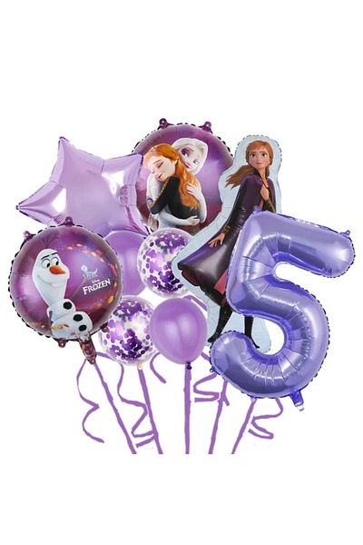 Choice As Picture style-14 9pcs Disney Frozen Princess Elsa Foil Balloons Birthday Helium Balloon Baby Show