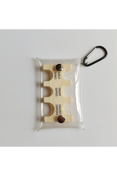 Choice Light Yellow Colourful Portable Coin Clip Organizer Small Wallet Loss Prevention Clip Japanese Curre