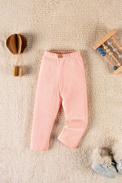 Mai Perla Organic Cotton Ribbed Kids Leggings Baby Leggings