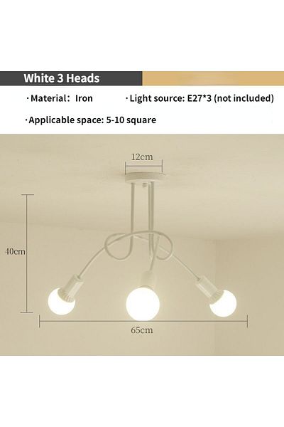 Choice Red Modern Spider Lamp for Home Decoration, Simple Lighting, Roof Lamp for Bedroom, Dining Room and