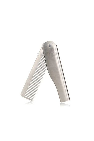 Choice SA01-1 New Type1/2PCS Portable Steel Combs Folding Pocket Beard Combs For Men Oil Head Hair Styling