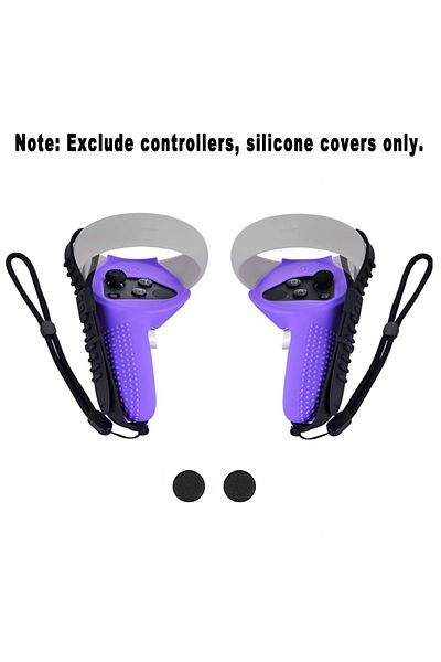 VRKOOBI Purple Soft VR Accessories Protective Cover For Oculus Quest 2 VR Touch Controller Silicone Cover Sk