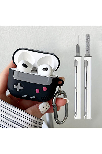 Choice حافظة سوداء لأجهزة AirPods 4 و3 Pro2، غطاء حماية مقاوم للصدمات لسماعات...