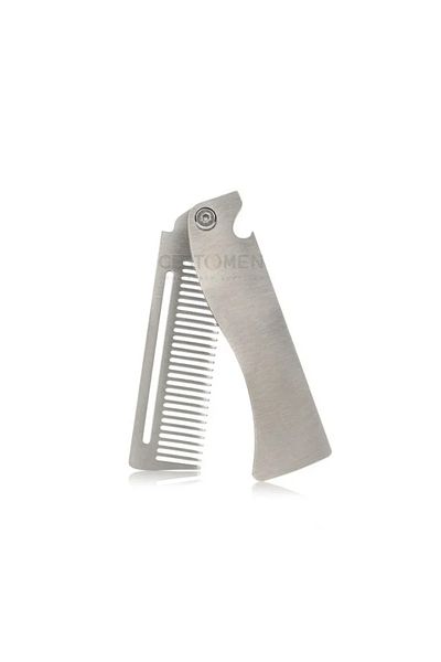 Choice Sa01 New Type1/2pcs Portable Steel Combs Folding Pocket Beard Combs For Men Oil Head Hair Styling Co