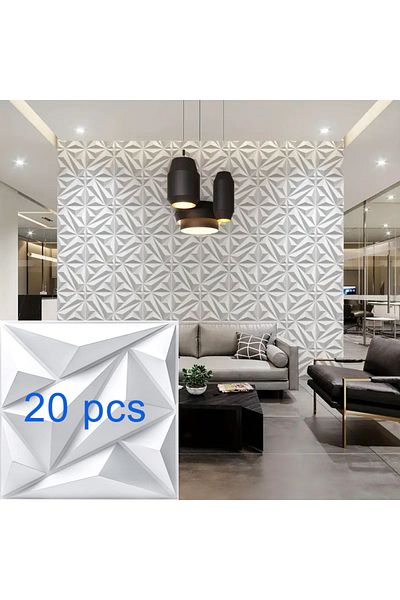 Choice F-20pcs 12pcs/20pcs 3D textured wall panels for indoor wall decoration,suitable for living room hall