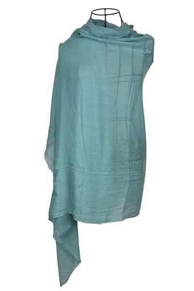 DACSHOP Women's scarf, plain 25VM, varnished 180 x 95 cm